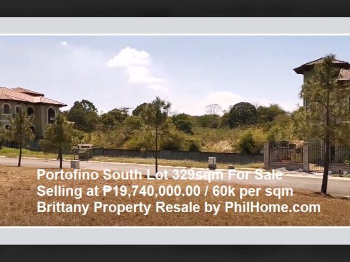 Portofino South Brittany lot 329 sqm For Sale