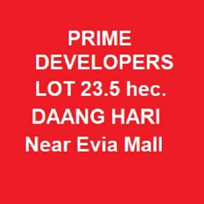 Daang Hari Developers Lot 23.5 Hectares