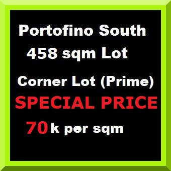 Portofino South Lot For Sale 458sqm