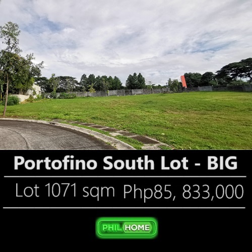 Portofino South Lot For Sale 1071 sqm